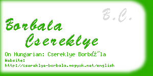 borbala csereklye business card